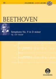 Beethoven: Symphony No. 9 D minor Opus 125 (Study Score + CD) published by Eulenburg